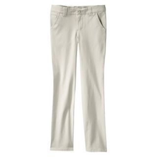 Cherokee Girls Twill Pant   Oyster 12
