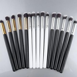 New Pro MakeUp Cosmetic Set Eyeshadow Foundation wood Brush blusher Tools 5 PCs 3 colors