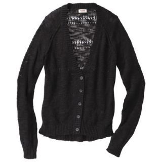 Mossimo Supply Co. Juniors Pointelle Back Cardigan   Black XL(15 17)