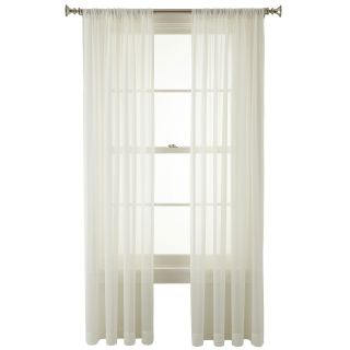ROYAL VELVET Lantana Rod Pocket Curtain Panel, Egret