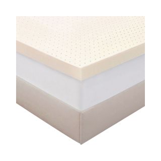 Authentic Comfort Biofresh 4 Memory Foam Mattress Topper, Beige
