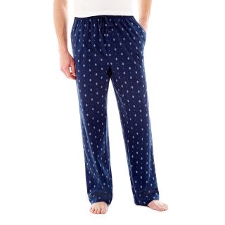 Stafford Knit Pajama Pants, Navy Geo, Mens