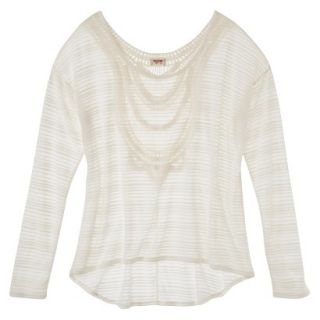 Mossimo Supply Co. Juniors Top with Crochet Detail Back   XS