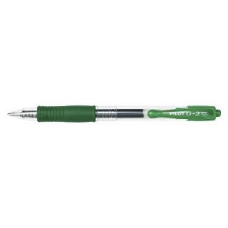 Pilot G 2 Gel Ink Pen, 0.5mm Extra Fine   Green Ink (12 Per Pack)