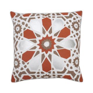 Kaleidoscope 20 Square Decorative Pillow, Org Champgne Beige