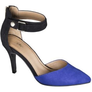 Womens Mossimo Gail Ankle Strap Open Pump   Cobalt 8