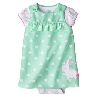 Just One YouMade by Carters Newborn Girls Jumper Set   Turquoise/White 9M
