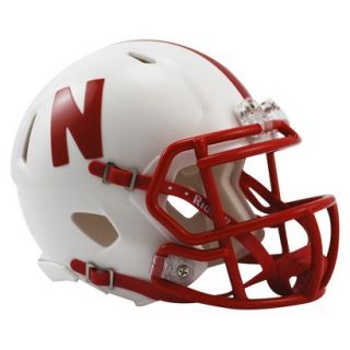Riddell NCAA Nebraska Speed Mini Helmet   White
