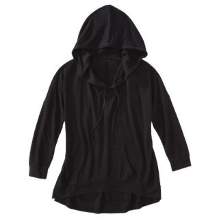 Pure Energy Womens Plus Size Long Sleeve Pullover Sweatshirt   Black 1X