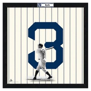MLB New York Yankees Babe Ruth Framed Uniframe