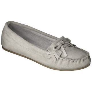 Womens Mossimo Supply Co. Genuine Suede Lark Moccasin   Taupe 10
