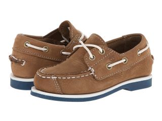 Timberland Kids Peaks Island 2 Eye Boat Shoe Boys Shoes (Brown)