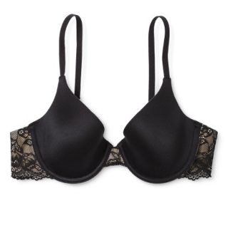 Self Expressions By Maidenform Womens Lace Wing Demi Bra 5648   Black 38C
