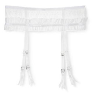 Gilligan & OMalley Womens Lace Garter   White M