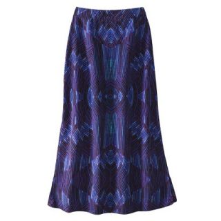 Mossimo Womens Side Slit Maxi Skirt   Deco Print XL