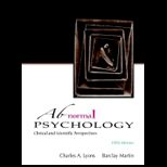 Abnormal Psychology (Looseleaf)