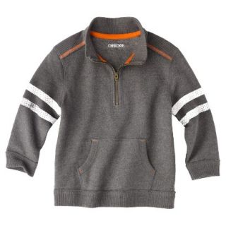 Cherokee Infant Toddler Boys Quarter Zip Sweatshirt   Charcoal 5T