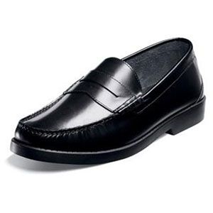 Nunn Bush Mens Baker Black Shoes, Size 11 M   84109 001