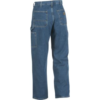 Carhartt Washed Denim Work Dungaree   Deep Stone, 46 Inch Waist x 30 Inch