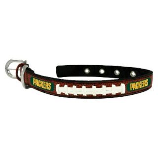 Green Bay Packers Classic Leather Small Football Collar