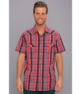 Howe Days Of Mars Plaid S/S Woven Mens Short Sleeve Button Up (Multi)
