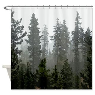  Pine forest Shower Curtain