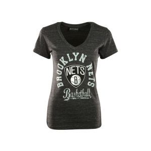 Brooklyn Nets 5th & Ocean NBA Womens Arch Distressed T Shirt