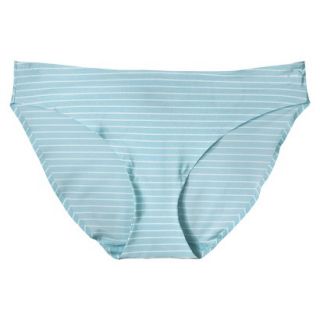 Gilligan & OMalley Womens Micro Seamless Bikini   Aqua Stripe M