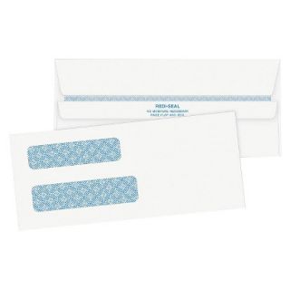 Quality Park Double Window Tinted Redi Seal Check Envelope, #8   White (500 Per