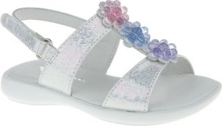 Infant/Toddler Girls Nina Cayliss   White Multi Shimmer Sandals