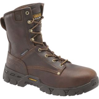 Carolina 8In. Waterproof Grizzly EH Boot   Dark Brown, Size 13, Model CA8011