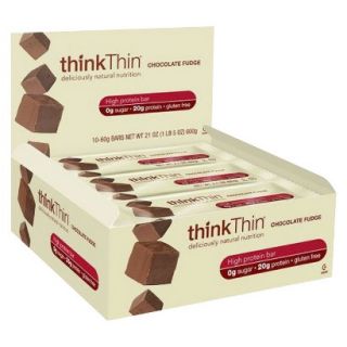 ThinkThin High Protein Chocolate Fudge Bar   10 Bars