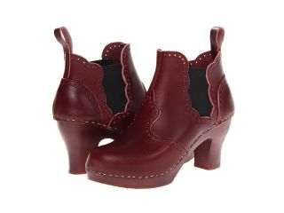 Swedish Hasbeens Victorian Chelsea Boot Womens Shoes (Burgundy)