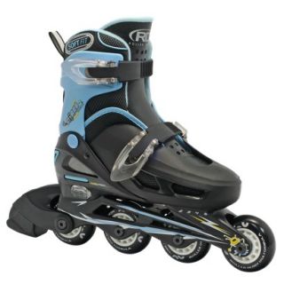 Boys Roller Derby Cobra Adjustable Inline Skate   Black/ Blue (Small 12 1)