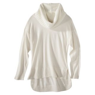 labworks Womens Dolman Sweater Cowl Top   Off White XS