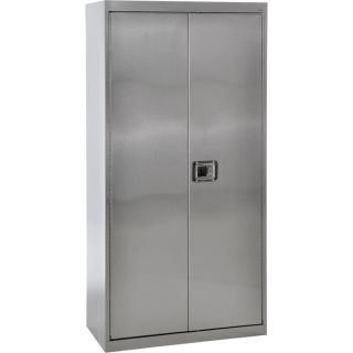 Sandusky Buddy Stainless Steel Storage Cabinet   36 Inch W x 18 Inch D x 72