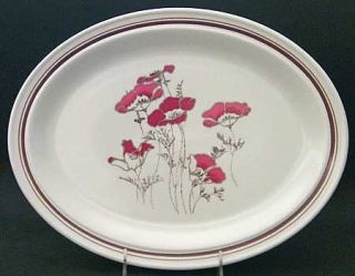 Royal Doulton Fieldflower 13 Oval Serving Platter, Fine China Dinnerware   Lamb
