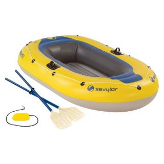 Sevylor Yellow/Blue Caravelle 2 w/ Oars and Pump   77 x 44 x 12.5