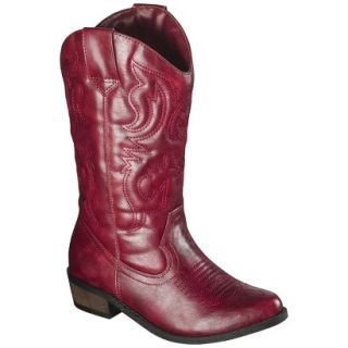 Girls Cherokee Gregoria Cowboy Boot   Red 2