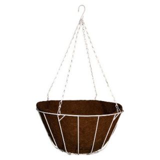 16 Chateau Hanging Basket  Brown  White Chain