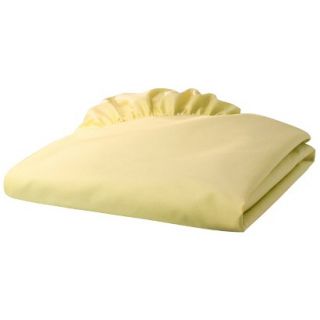 TL Care 100% Cotton Percale Fitted Crib Sheet   Maize