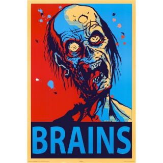 Art   Zombie Brains Poster