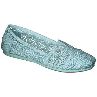 Womens Mad Love Lydia Crocheted Loafers   Mint 7