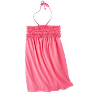 Girls Swim Halter Bandeau Cover Up Dress   Coral L
