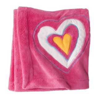 ZUTANOBLUE Hearts Embroidered Boa Blanket