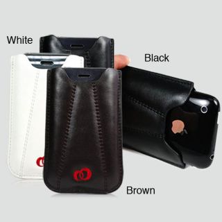 Kroo Iphone 4 And 4s Napa Leather Carrying Pouch