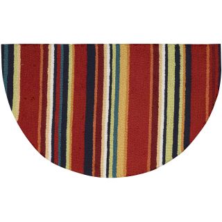 Nourison Stripes Washable Wedge Rug