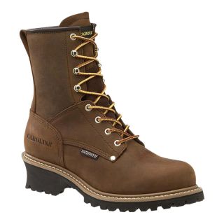 Carolina Waterproof Logger Boot   8 Inch, Brown, Size 9 1/2 Extra Wide, Model