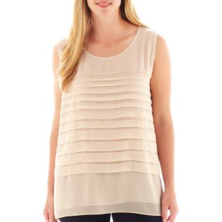 Alyx By Artisan Tiered Tank Top   Plus, Gray, Womens