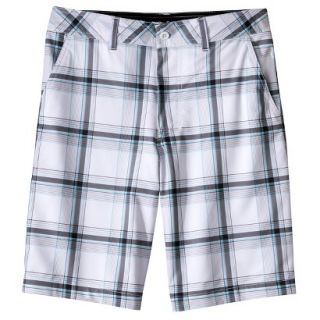 Mossimo Supply Co Mens 10 Hybrid Swim Shorts   White Plaid 32